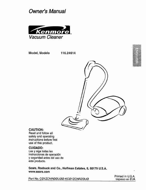 Kenmore Vacuum Cleaner 116_24614-page_pdf